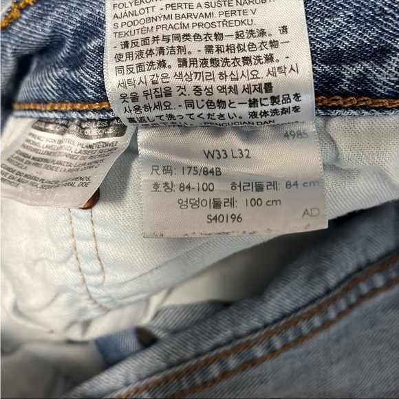 Y2K Levis 501 Jeans Size 33 Distressed Skater Streetwear Grunge - Picture 3 of 12